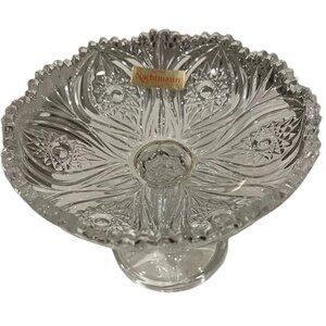 Vintage Nachtmann Crystal Pedestal Bowl